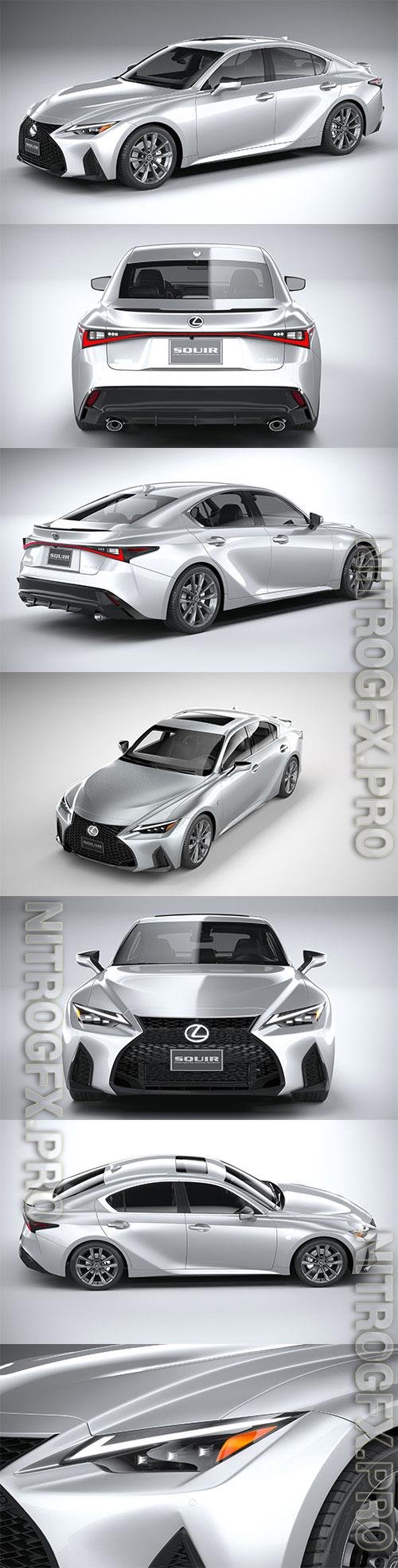 Lexus IS F-Sport 2021 3D Model