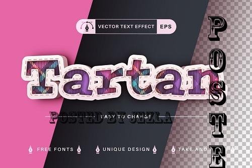 Tartan - Editable Text Effect - 7286733
