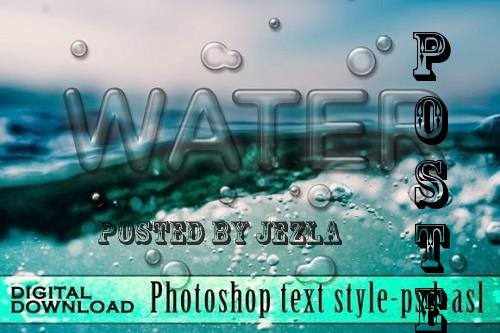 Water Photoshop Text Effect