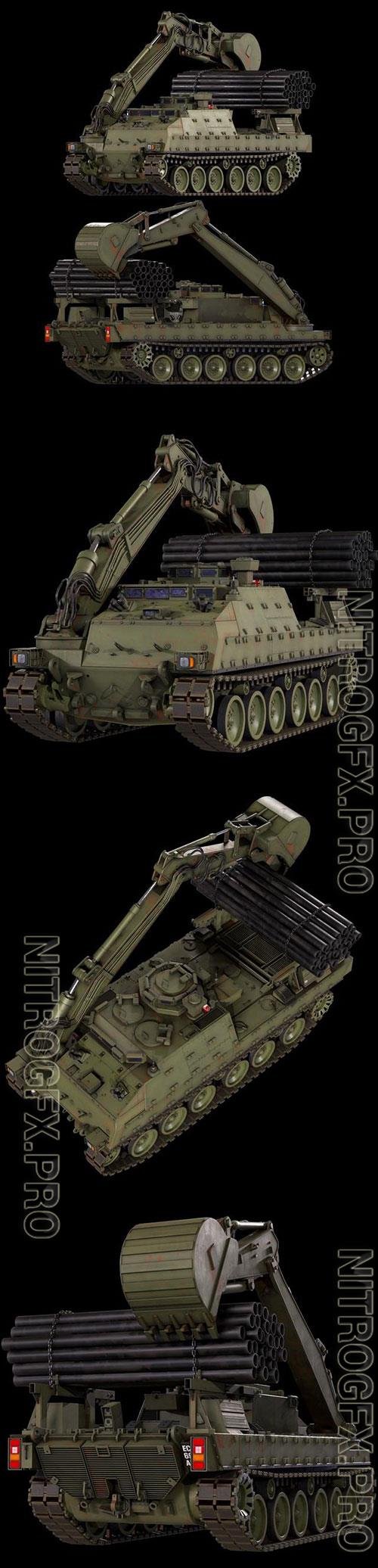 Trojan Armored Vehicle Royal Engineers 3D Model