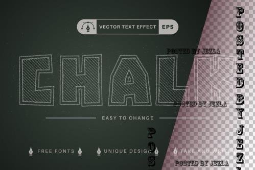 School Chalk - Editable Text Effect - 7297400