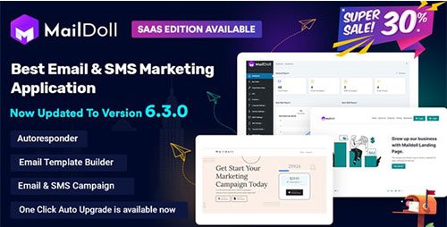 CodeCanyon - Maildoll v6.3.0 - Email & SMS Marketing SaaS Application - 30467920
