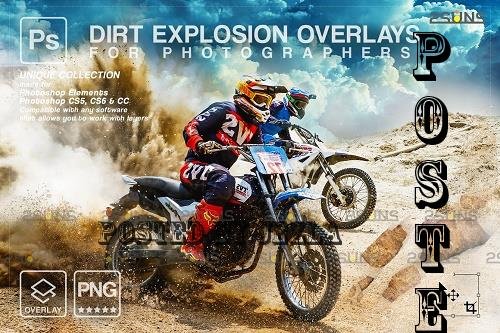 Dirt Explosion Photo Overlays V1 - 7328614