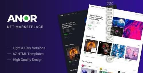 ThemeForest - Anor - NFT Marketplace HTML Template 37458321