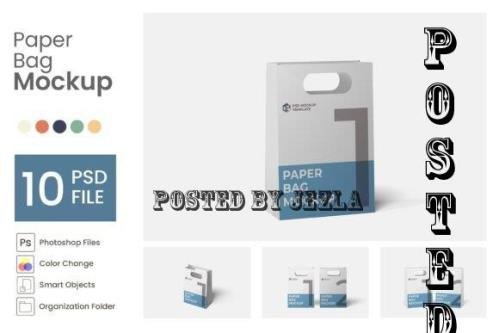 Paper Bag Mockup - 10 PSD