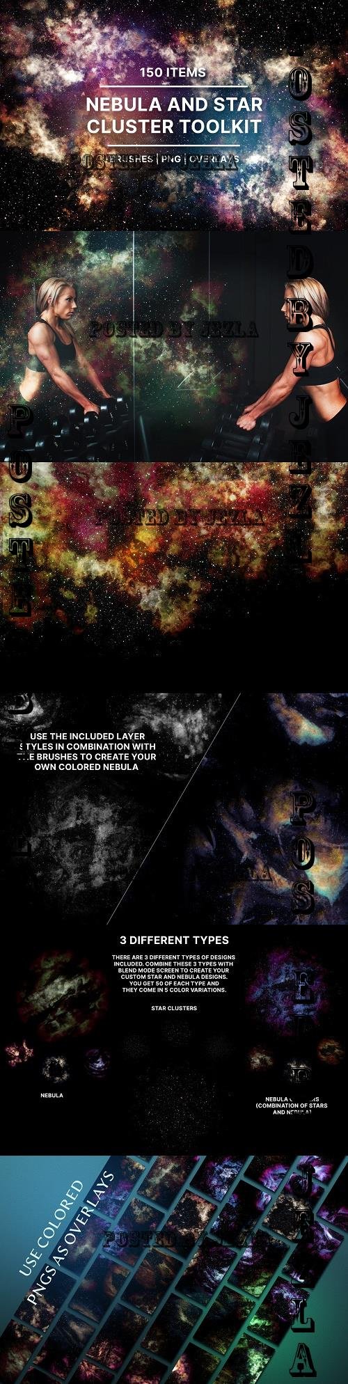 Nebula Star Clusters(Brushes, PNG) - 7342247