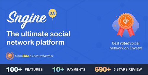 CodeCanyon - Sngine v3.5 - The Ultimate PHP Social Network Platform - 13526001 - NULLED