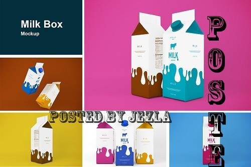 Milk Box Mockup - 7340273