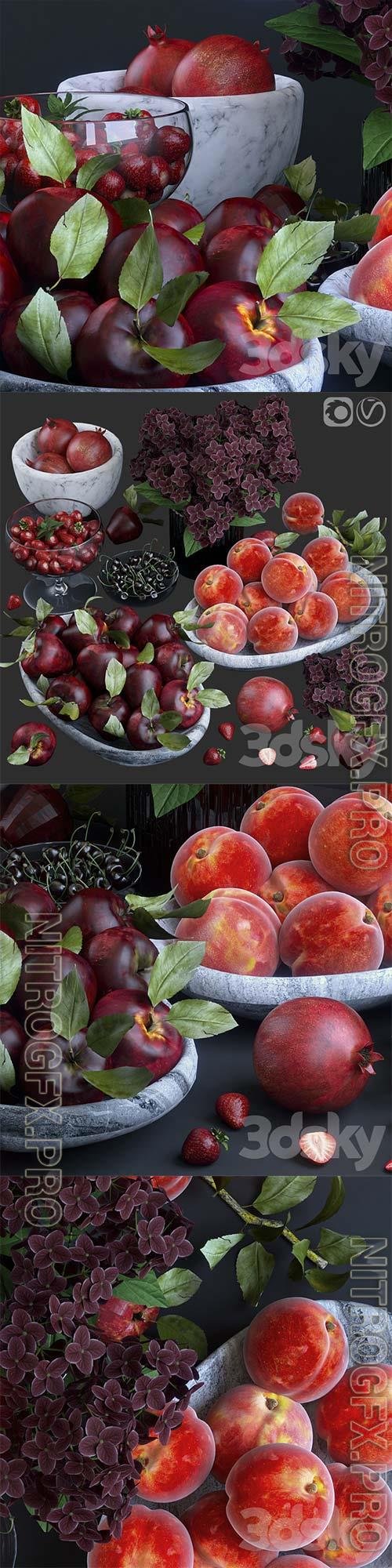 Fruits Red 3D Model
