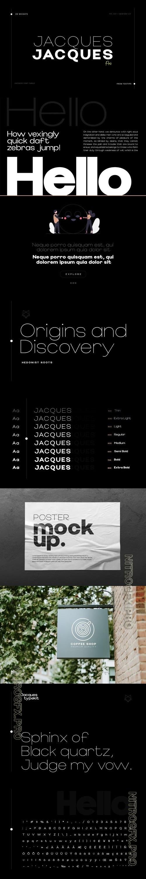 Jacques Pro Display Typeface