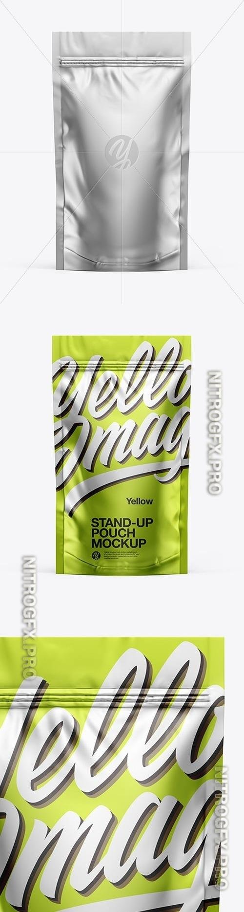 Metallic Stand-Up Pouch Mockup 49979