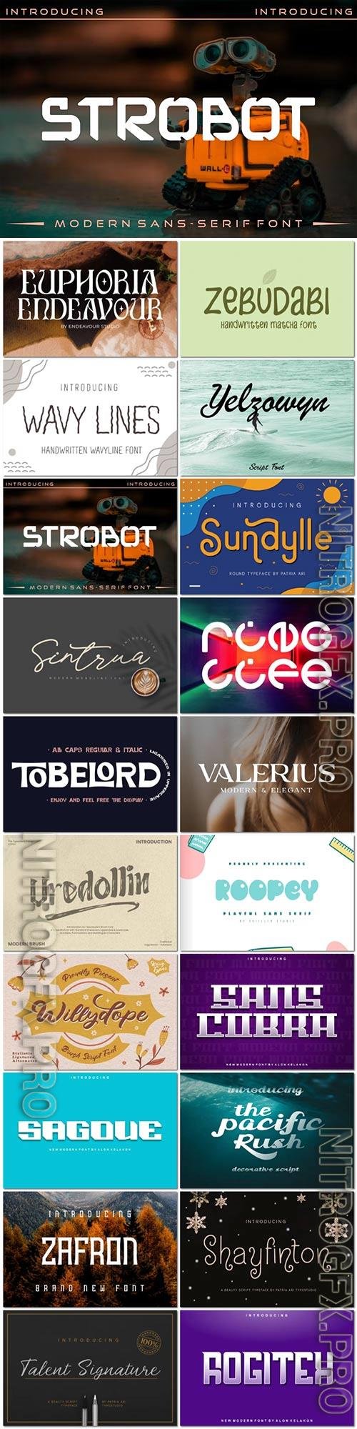20 fonts exclusive collection for creativity and design vol 5 OTF