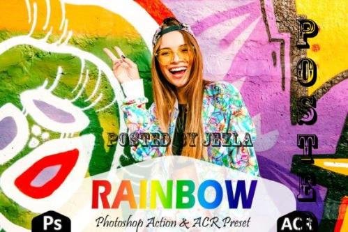 12 Rainbow Photoshop Actions And ACR Presets, Colorful - 2002532