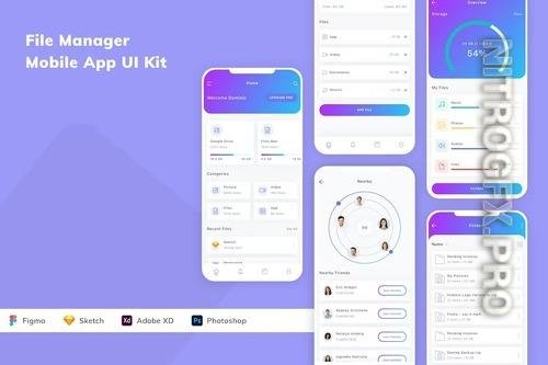 File Manager Mobile App UI Kit