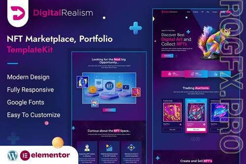 ThemeForest - Digital Realism NFT Elementor Template Kit 37717112