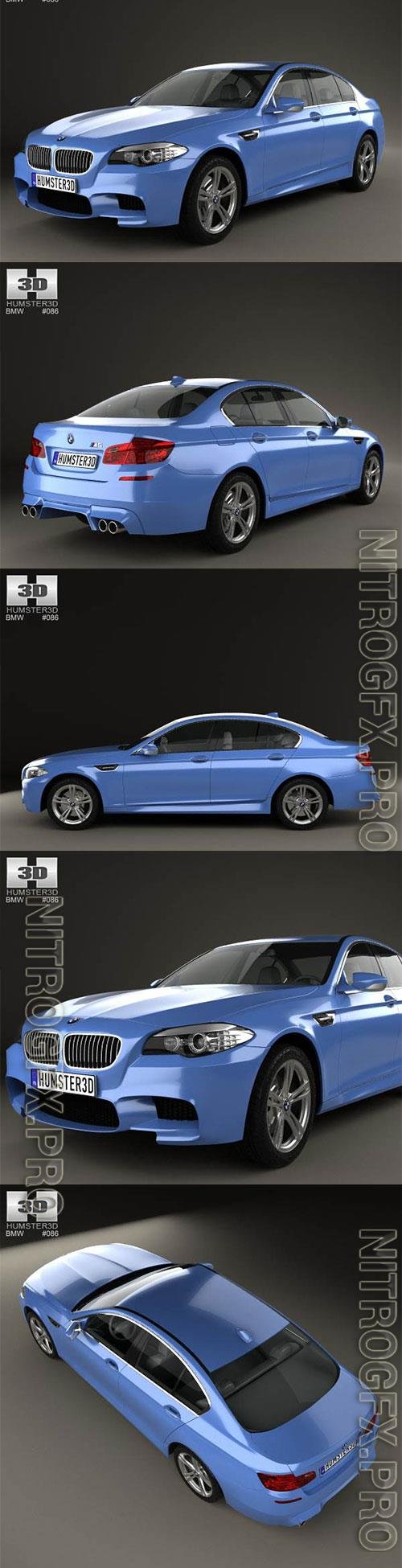 BMW M5 2014 F10 3D Model
