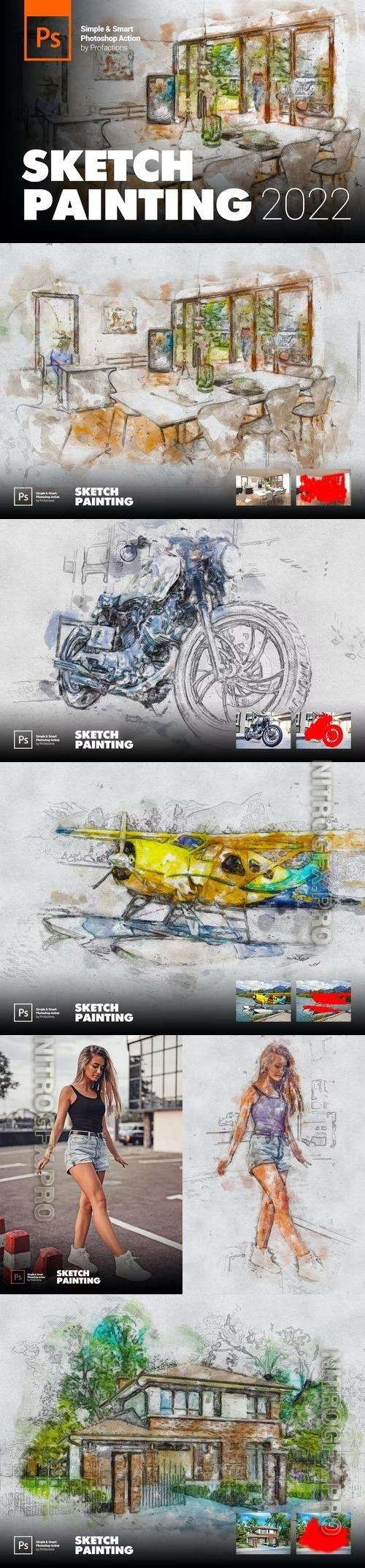 Sketch Painting Photoshop Action