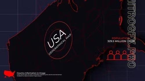 Videohive - USA Map Promo 39157706