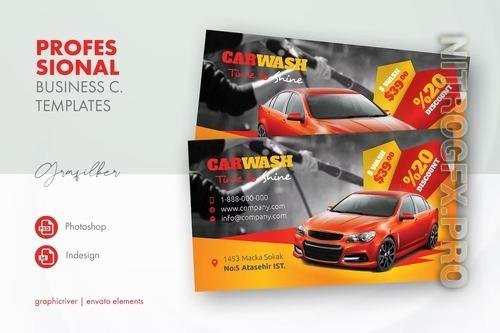Car Wash Business Card Templates