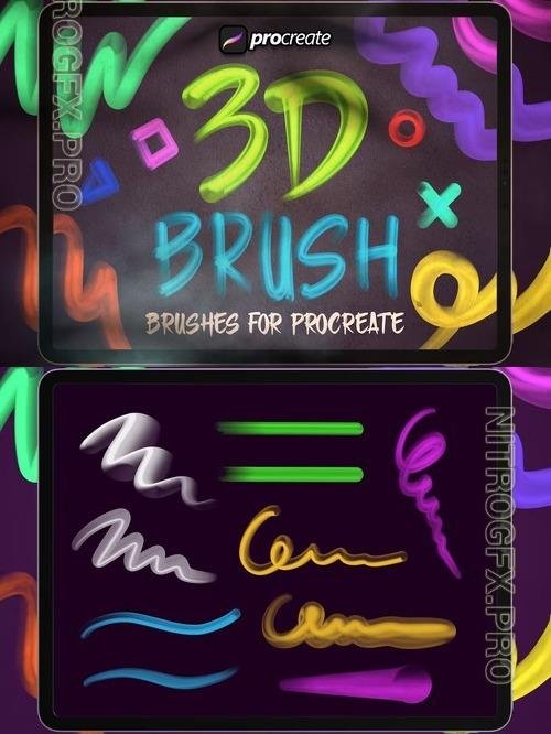 Procreate 3D Brush Pack