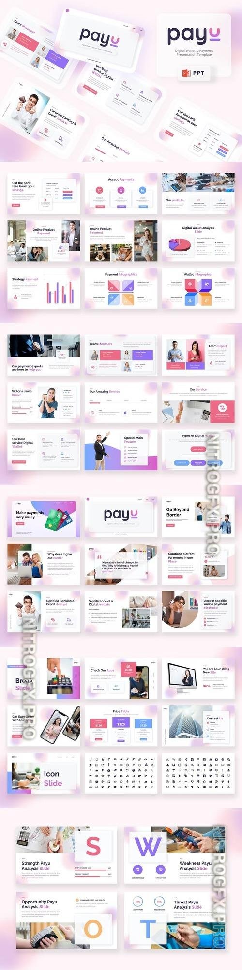 PAYU - Digital Wallet Powerpoint Template