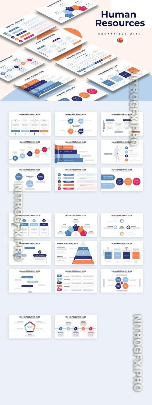 Business Human Resources PowerPoint Infographics