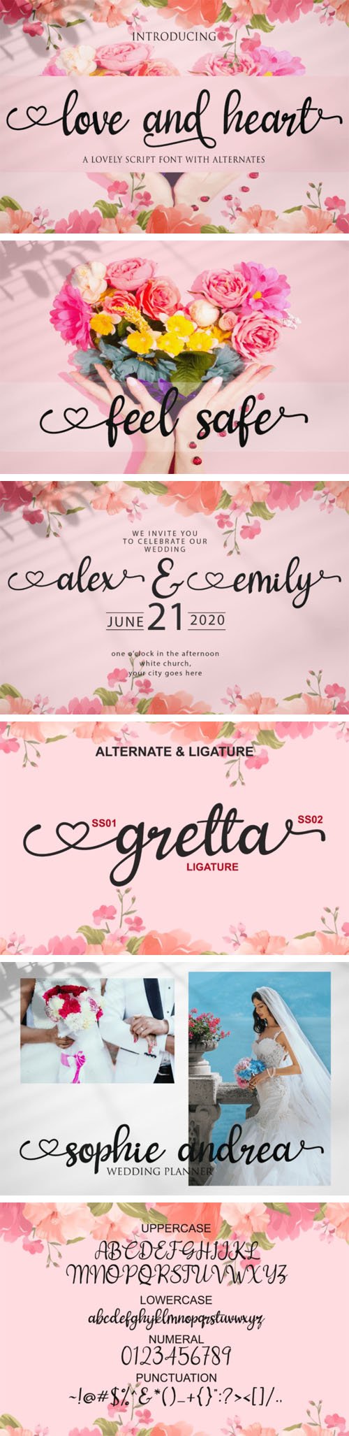 Love and Heart - Lovely Script Font