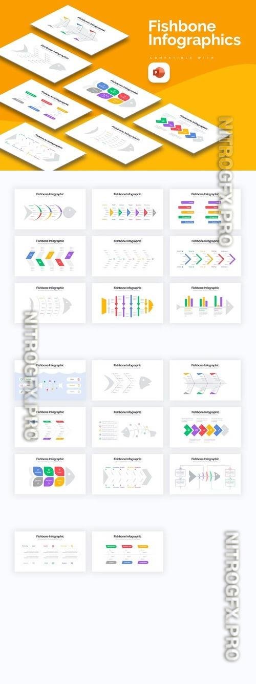 Business FishBone PowerPoint Infographics