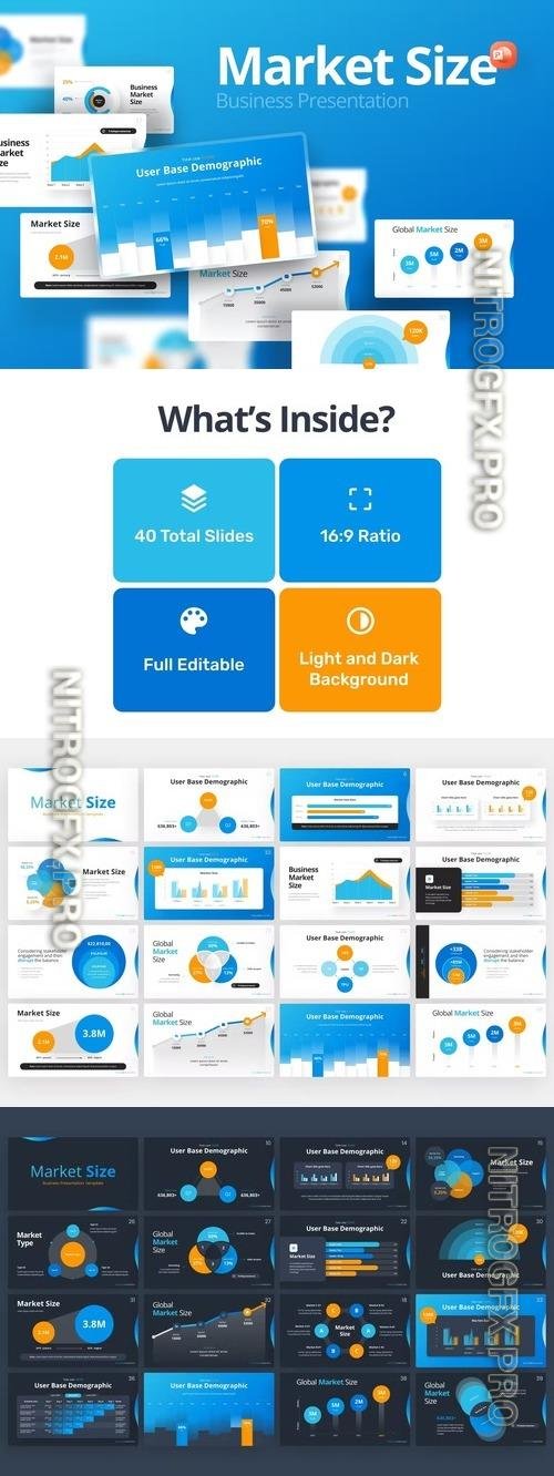 Market Size Professional PowerPoint Template