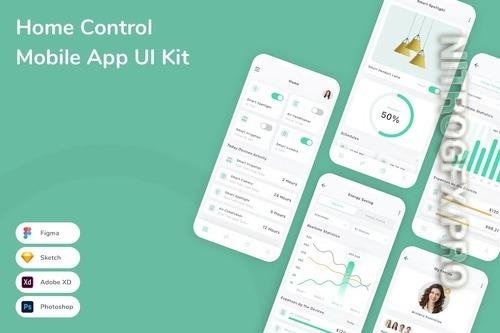 Home Control Mobile App UI Kit