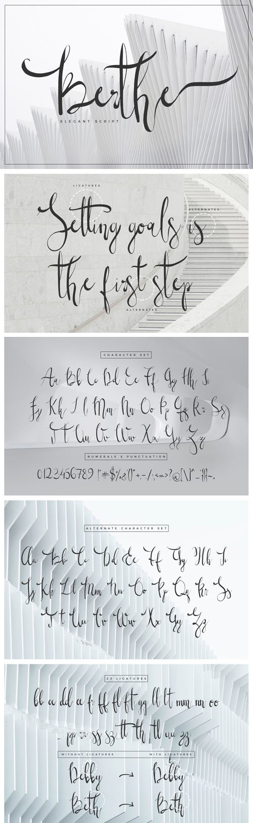 Berthe - Ellegant Script Signature Font