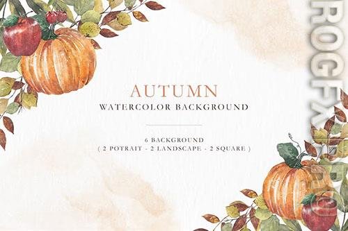Autumn Watercolor Background