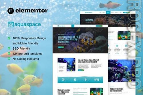 ThemeForest - Aquaspace - Fish Aquarium & Aquascape Service Elementor Template Kit - 39878874