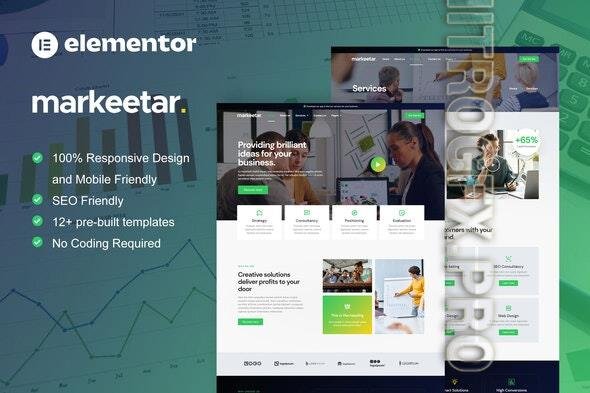 ThemeForest - Markeetar - Digital Marketing Agency Elementor Pro Template Kit - 39987869