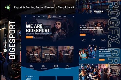 ThemeForest - Bigesport - Esport & Gaming Team Elementor Template Kit - 39834576