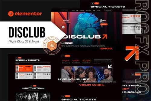 ThemeForest - Disclub - Night Club DJ & Events Elementor Pro Template Kit - 39846915