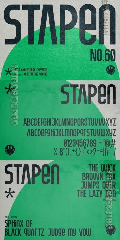 Stapen - Bold Futuristic Sans Serif Fonts