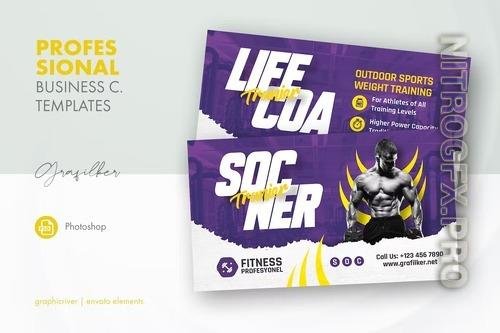 Fitness Trainer Business Card Templates