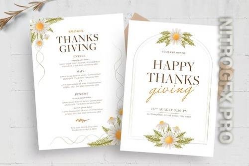 Thanksgiving Flyer Card Template