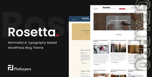 ThemeForest - Rosetta v1.3 - Minimalist & Typography Based WordPress/37507453