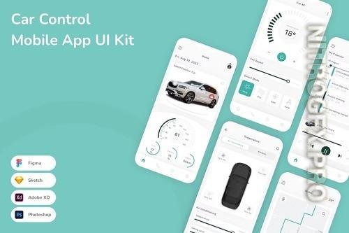 Car Control Mobile App UI Kit