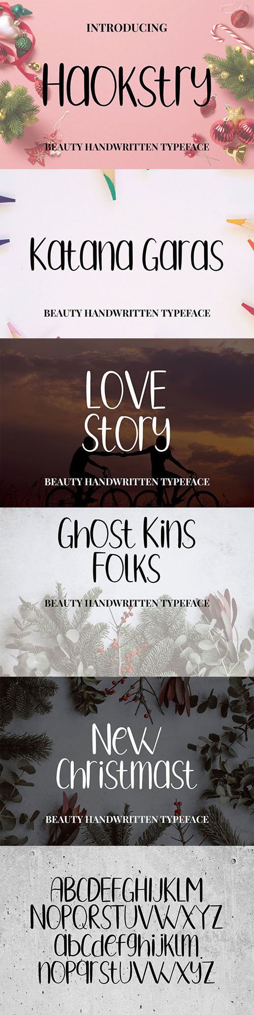 Haokstry - Beauty Handwritten Typeface