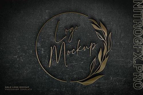 Gold Logo Mockup