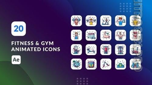 VideoHive - Fitness and Gym Animated Icons | After Effects 39924974