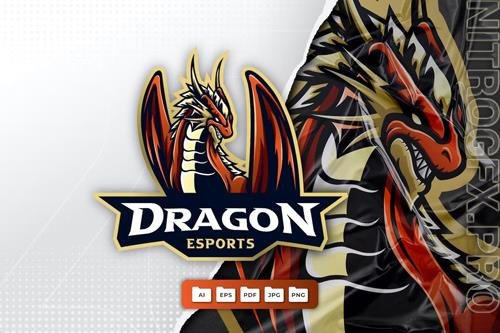 Dragon Mascot Logo Design