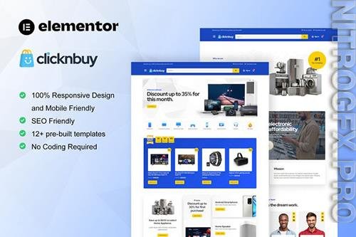 ThemeForest - Clicknbuy - Woocommerce Electronic Store Elementor Template Kit/39695660