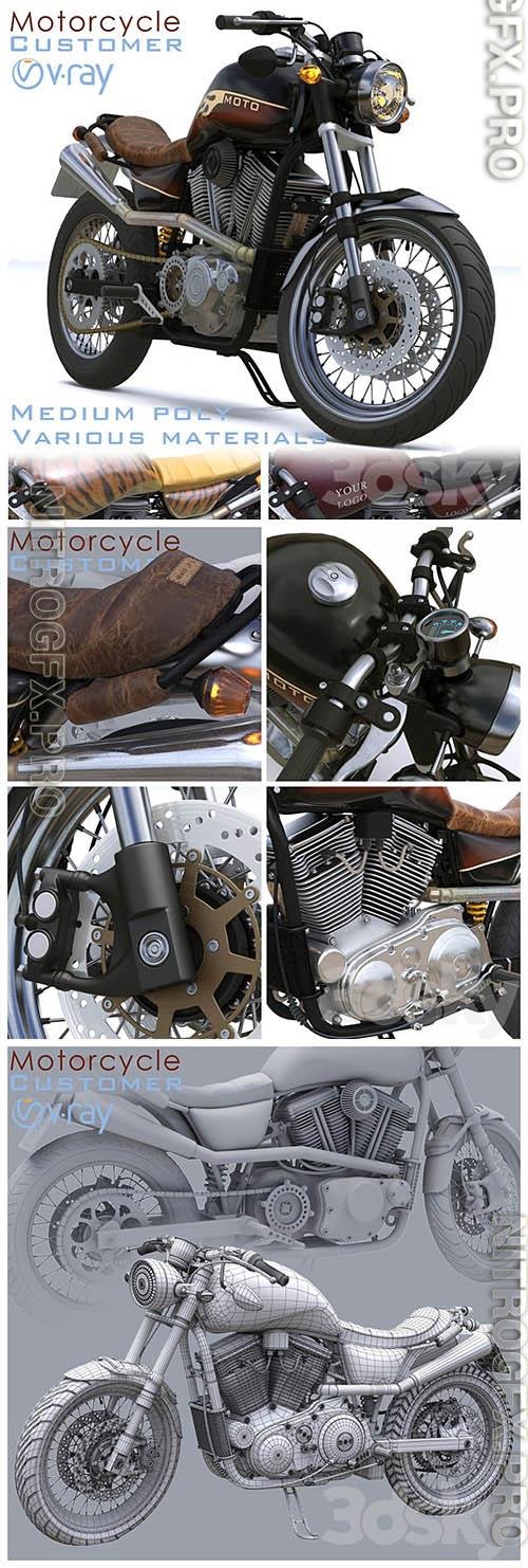 Motorcycle Customer v rey 3D Models