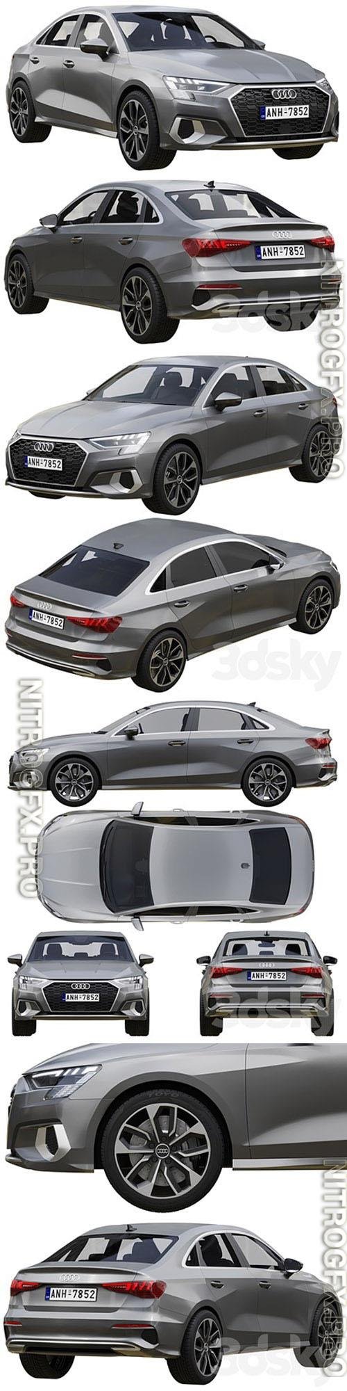 Audi A3 Limousine 2021 3D Models