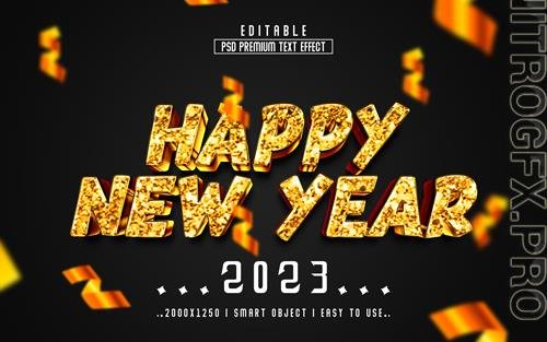 2023 new year vol 8 - editable text effect, font style