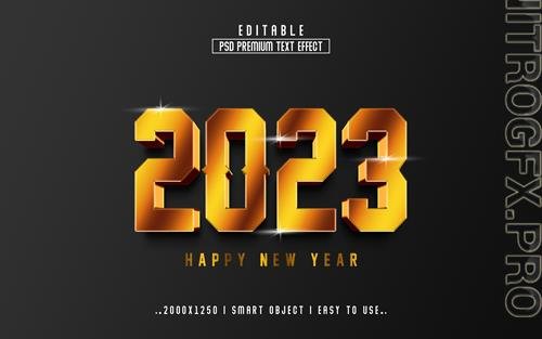 2023 new year vol 1 - editable text effect, font style